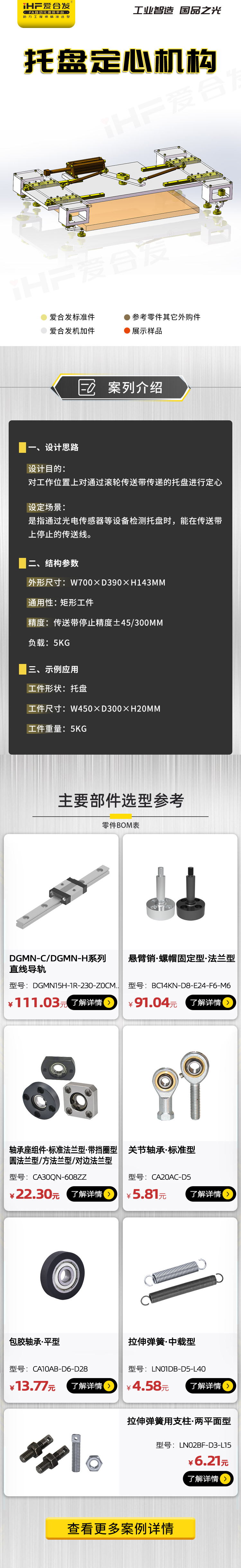 愛(ài)合發(fā)：案例分析，托盤(pán)定心機(jī)構(gòu)